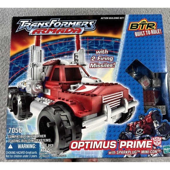 Hasbro Other - 2003 Transformers Armada BTR OPTIMUS PRIME 7056 & SPARKPLUG Mini-con Sealed